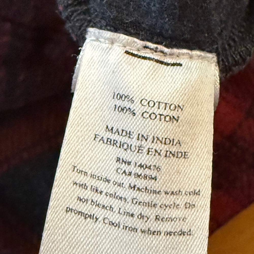 Faherty Arlington Plaid Pajama Pants Womens M Plaid Wide Leg Cropped Cotton - Picture 9 of 11